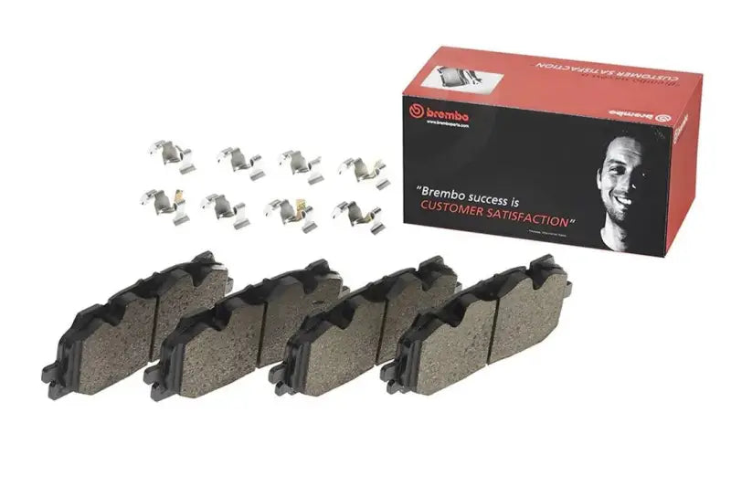 Brake Pad FMSI Number D1894-9122; Low-Metallic; Set Of 4; With Hardware