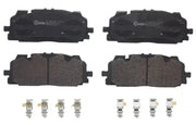 Brake Pad FMSI Number D1894-9122; Low-Metallic; Set Of 4; With Hardware
