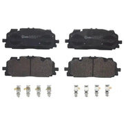 Brake Pad FMSI Number D1894-9122; Low-Metallic; Set Of 4; With Hardware