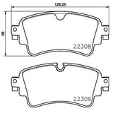 Brake Pad FMSI Number D1898-9126; Low-Metallic; Set Of 4; With Brake Caliper Screws - RV and Auto Parts