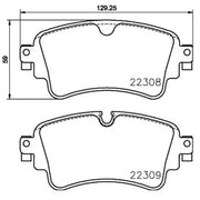 Brake Pad FMSI Number D1898-9126; Low-Metallic; Set Of 4; With Brake Caliper Screws - RV and Auto Parts