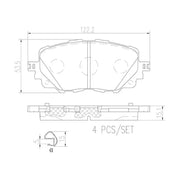Brake Pad FMSI Number D1903-9130; Ceramic; Set Of 4 - RV and Auto Parts