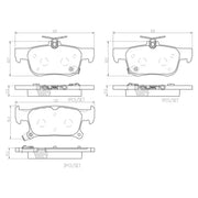 Brake Pad FMSI Number D1923-9148; Ceramic; Set Of 4; With Hardware - RV and Auto Parts