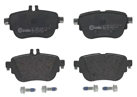 Brake Pad FMSI Number D1936-9161; Low-Metallic; Set Of 4; With Hardware/ Brake Caliper Screws - RV and Auto Parts