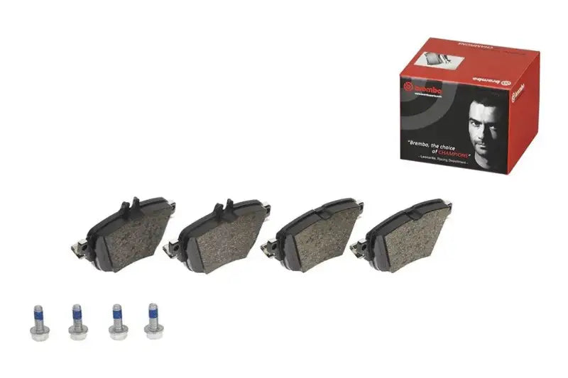 Brake Pad FMSI Number D1936-9161; Low-Metallic; Set Of 4; With Hardware/ Brake Caliper Screws - RV and Auto Parts