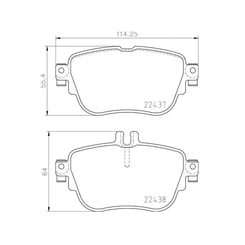 Brake Pad FMSI Number D1936-9161; Low-Metallic; Set Of 4; With Hardware/ Brake Caliper Screws - RV and Auto Parts