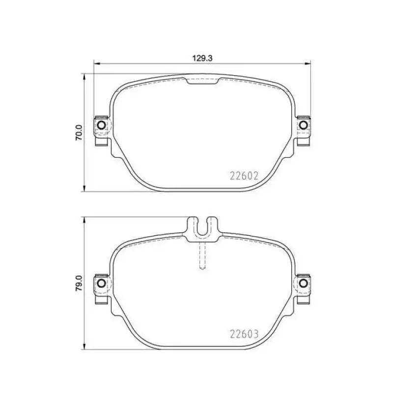 Brake Pad FMSI Number D2047-9277; Low-Metallic; Set Of 4 - RV and Auto Parts