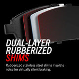 Brake Pad FMSI Number D2183; Ceramic Pads; Set Of 4; With Premium Stainless Steel Hardware - Truck & Automotive