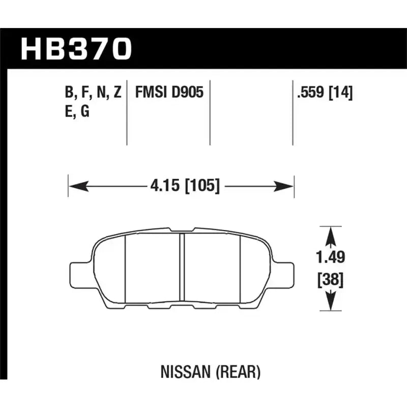 Brake Pad FMSI Number D905; Ferro-Carbon; Set Of 4 - Truck & Automotive