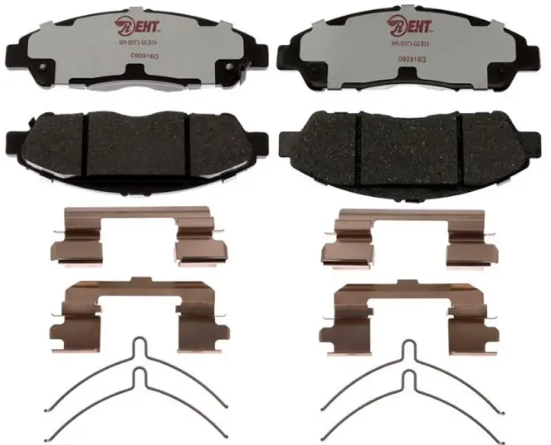 Brake Pad OE Replacement; Hybrid Technology; Includes Mounting Hardware - Truck & Automotive