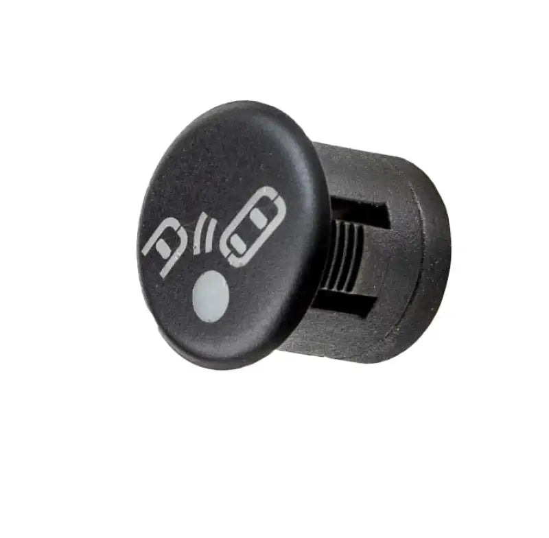 Black plastic car door handle button with P park icon and illuminated blind spot detection light for BrandMotion RDBS1600