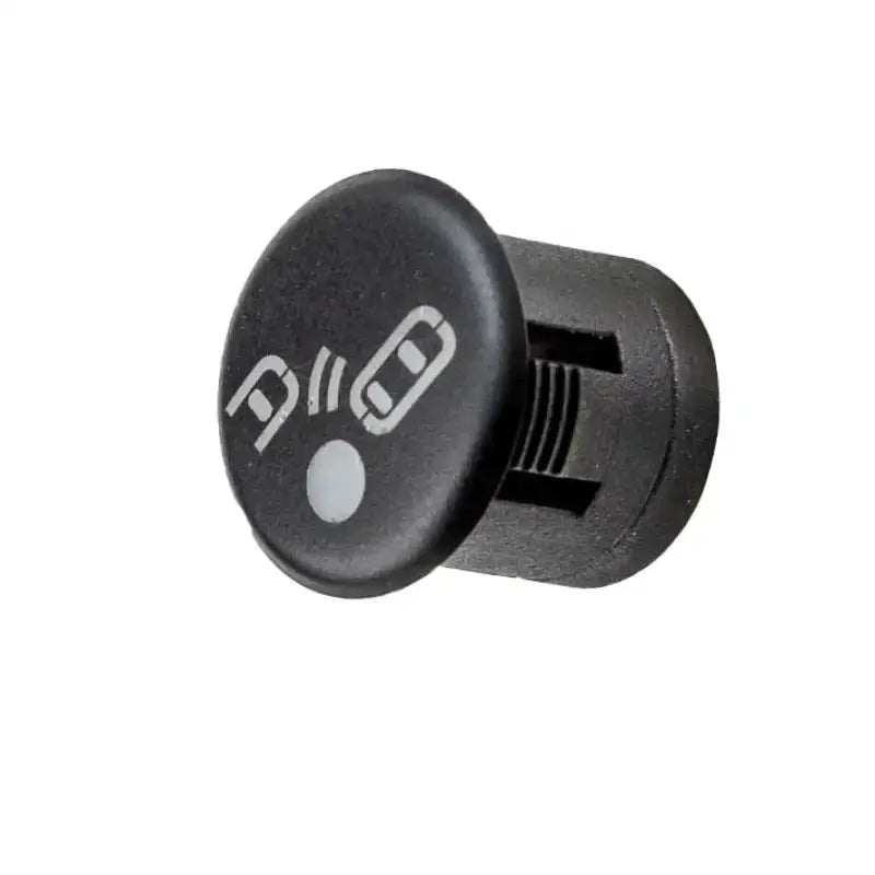 Black plastic car door handle button with P park icon and illuminated blind spot detection light for BrandMotion RDBS1600