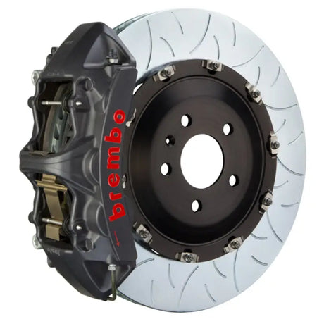 Brembo GTS BBK with piston cast 405x34 2pc slotted rotor and black caliper