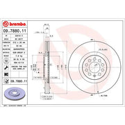 Brembo 09788011C02 Brake Rotor