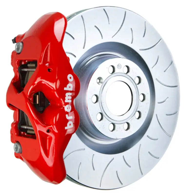 Brembo 16-23 Audi TT Front GT BBK 4 Piston Cast 345x30 1pc Rotor Slotted Type3-Red - Truck & Automotive