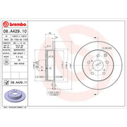 Brembo Components Not Hazardous To Health Brake Rotor 08A42911C02 - Disc
