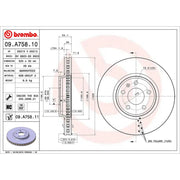 Brembo Components Not Hazardous To Health Brake Rotor 09A75811C02 - Disc