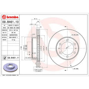 Brembo Components Not Hazardous To Health Brake Rotor 09B46111C02 - Disc