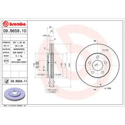 Brembo Components Not Hazardous To Health Brake Rotor 09B65911C02 - Disc