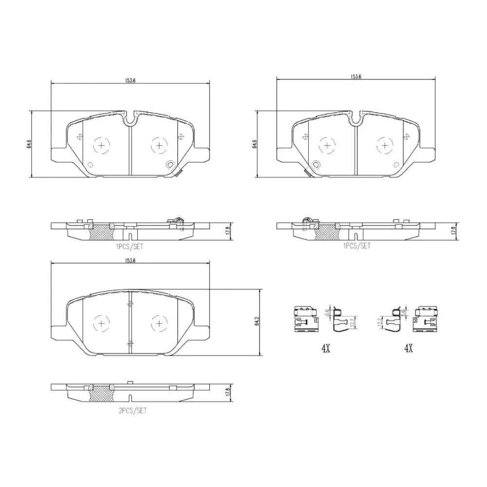 Brembo Ensures Comfort And Brembo Quality Brake Pad P10099N - Discbrakepadset Naoceramic