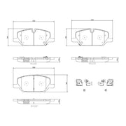 Brembo Ensures Comfort And Brembo Quality Brake Pad P10099N - Discbrakepadset Naoceramic