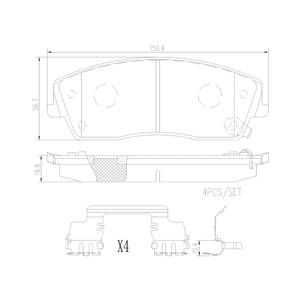 Brembo Ensures Comfort And Brembo Quality Brake Pad P11041N - Discbrakepadset Naoceramic