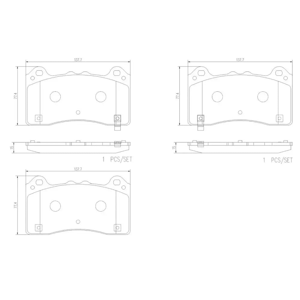Brembo Ensures Comfort And Brembo Quality Brake Pad P24202N - Discbrakepadset Naoceramic