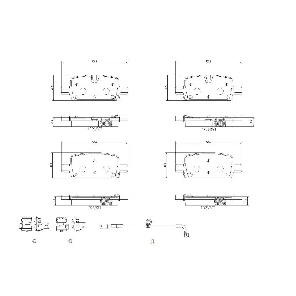 Brembo P10098N Brake Pad