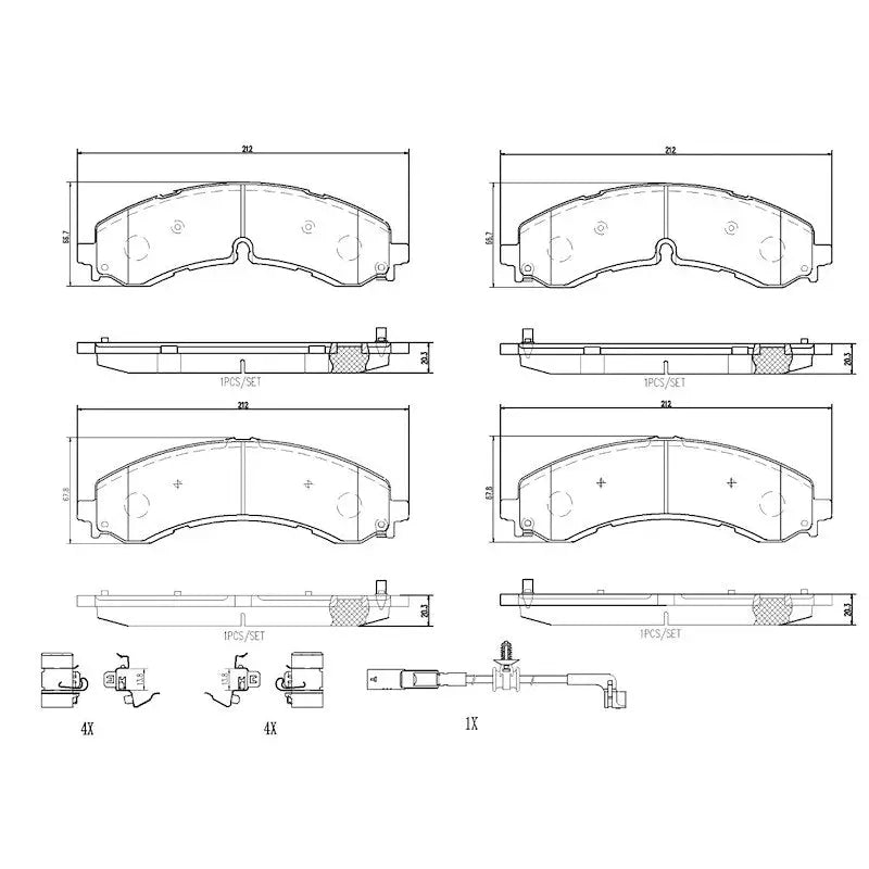 Brembo P10100 Brake Pad