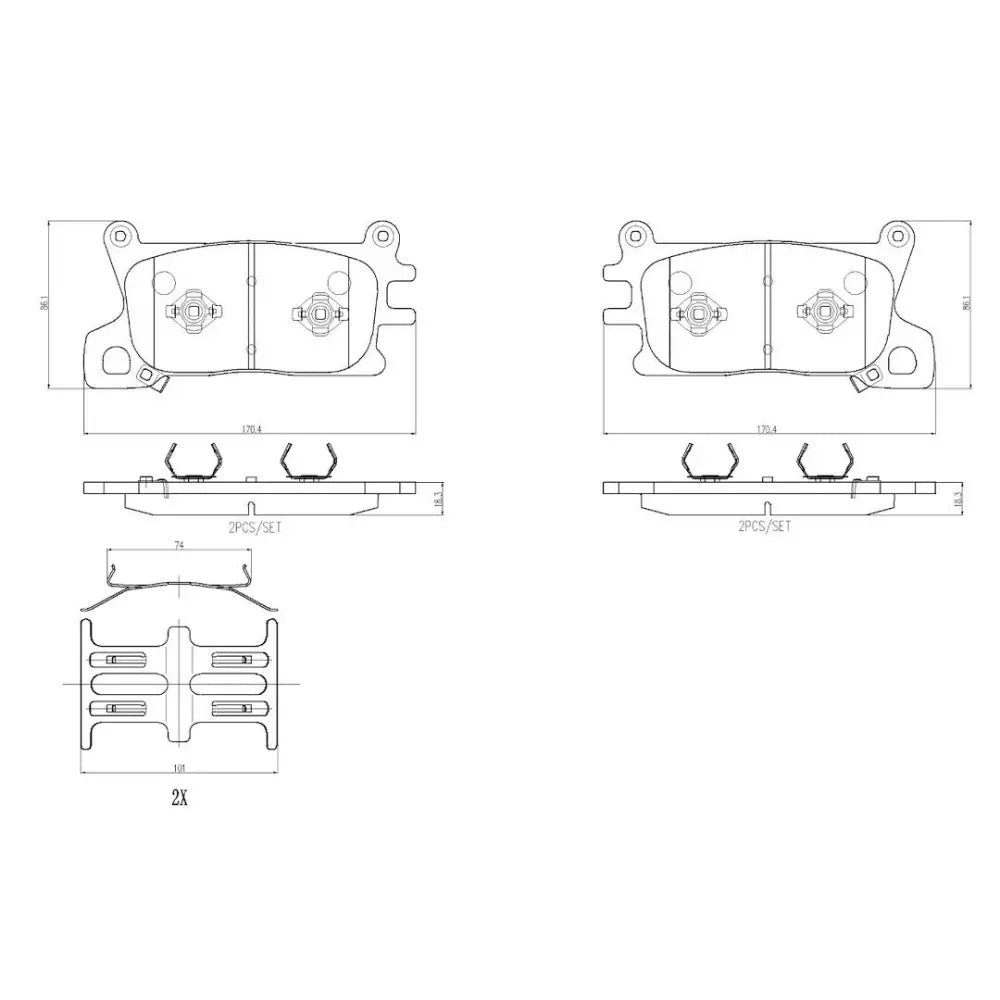 Brembo P30143N Brake Pad