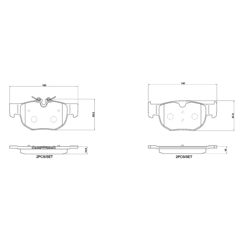 Brembo P36039N Brake Pad