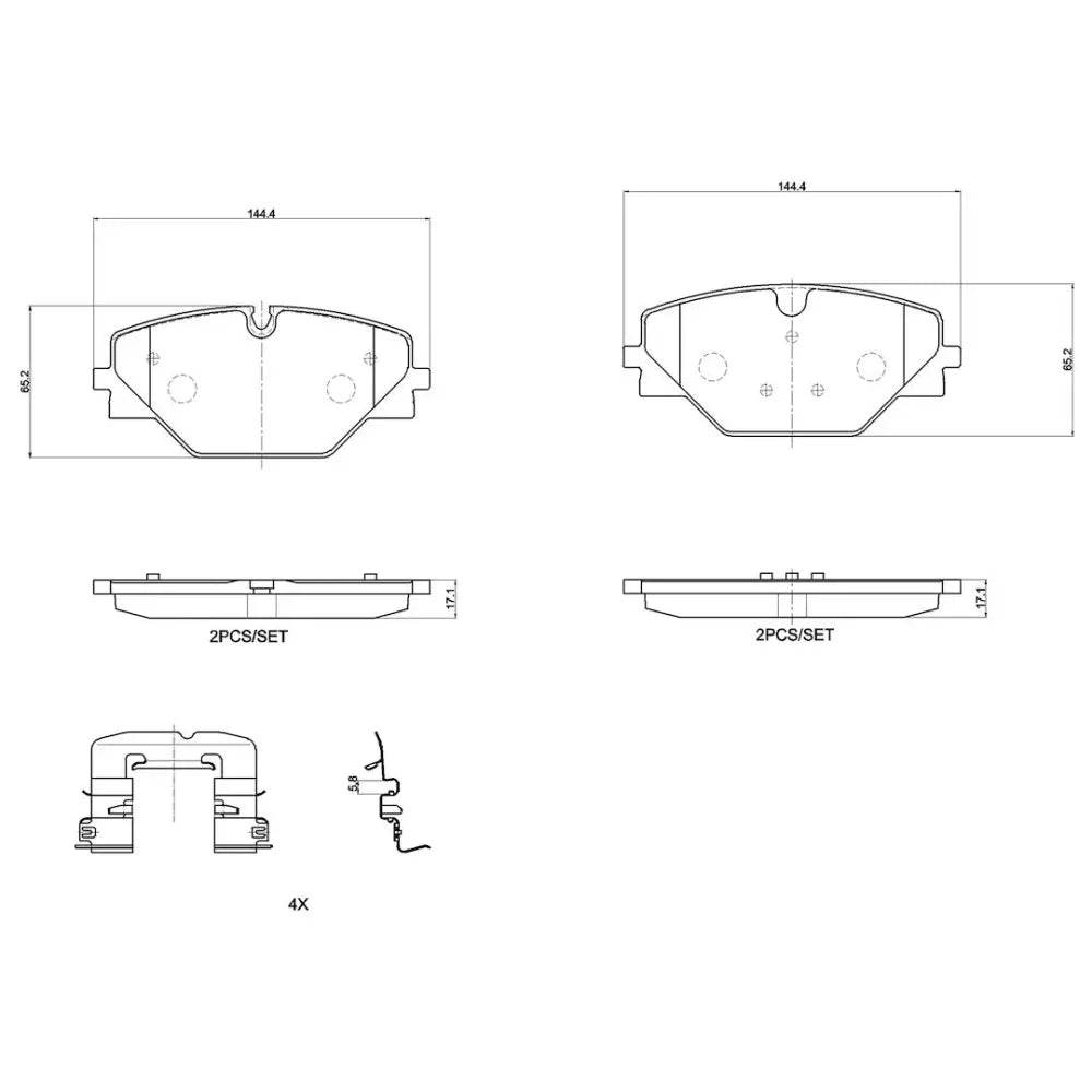 Brembo P44032 Brake Pad