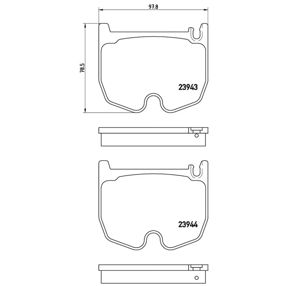 Brembo P50062 Brake Pad