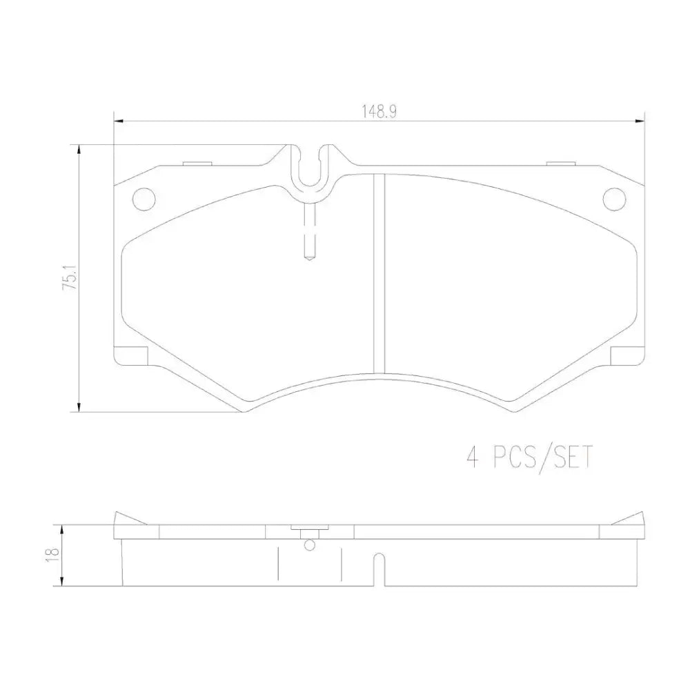 Brembo P50134N Brake Pad
