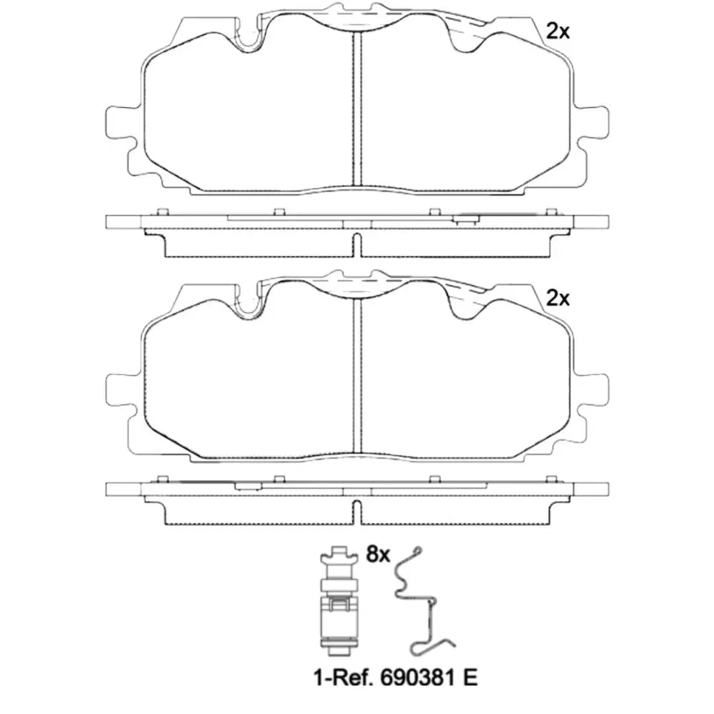 Brembo P85165X Brake Pad
