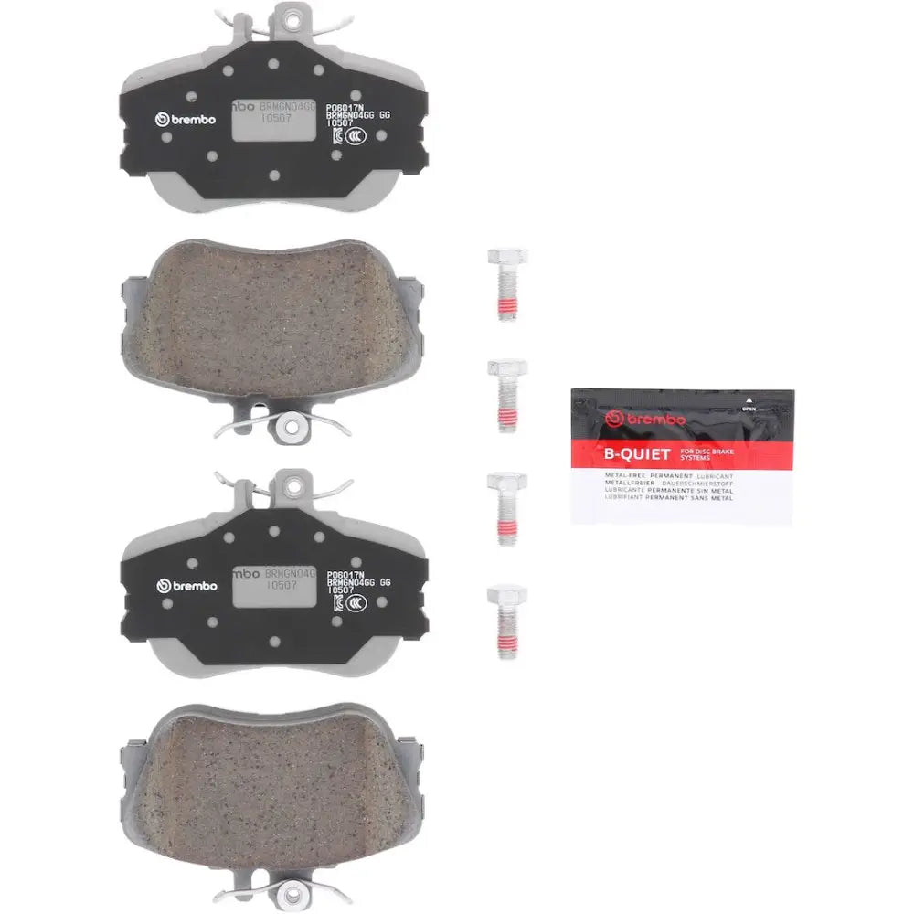 Brembo Premium Low-Met OE Equivalent Pad Brake Pad P06017N - Disc Set