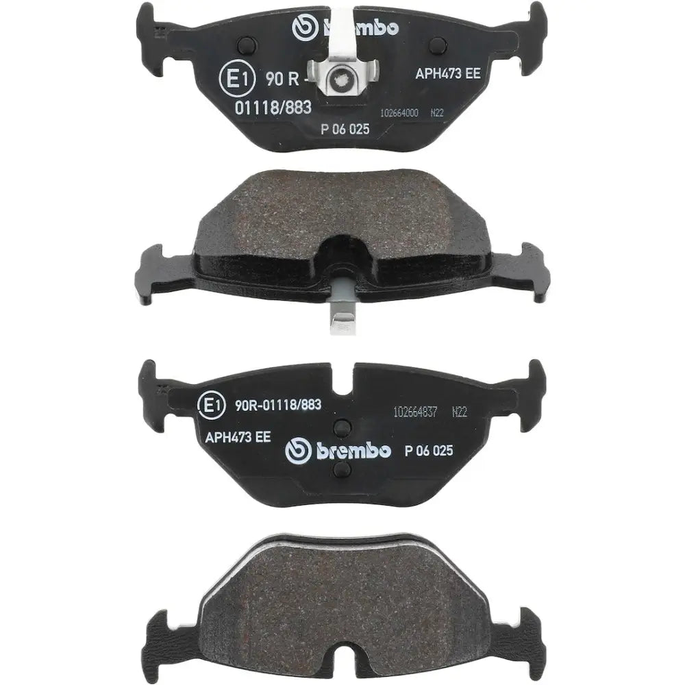 Brembo Premium Low-Met OE Equivalent Pad Brake Pad P06025 - Disc Set