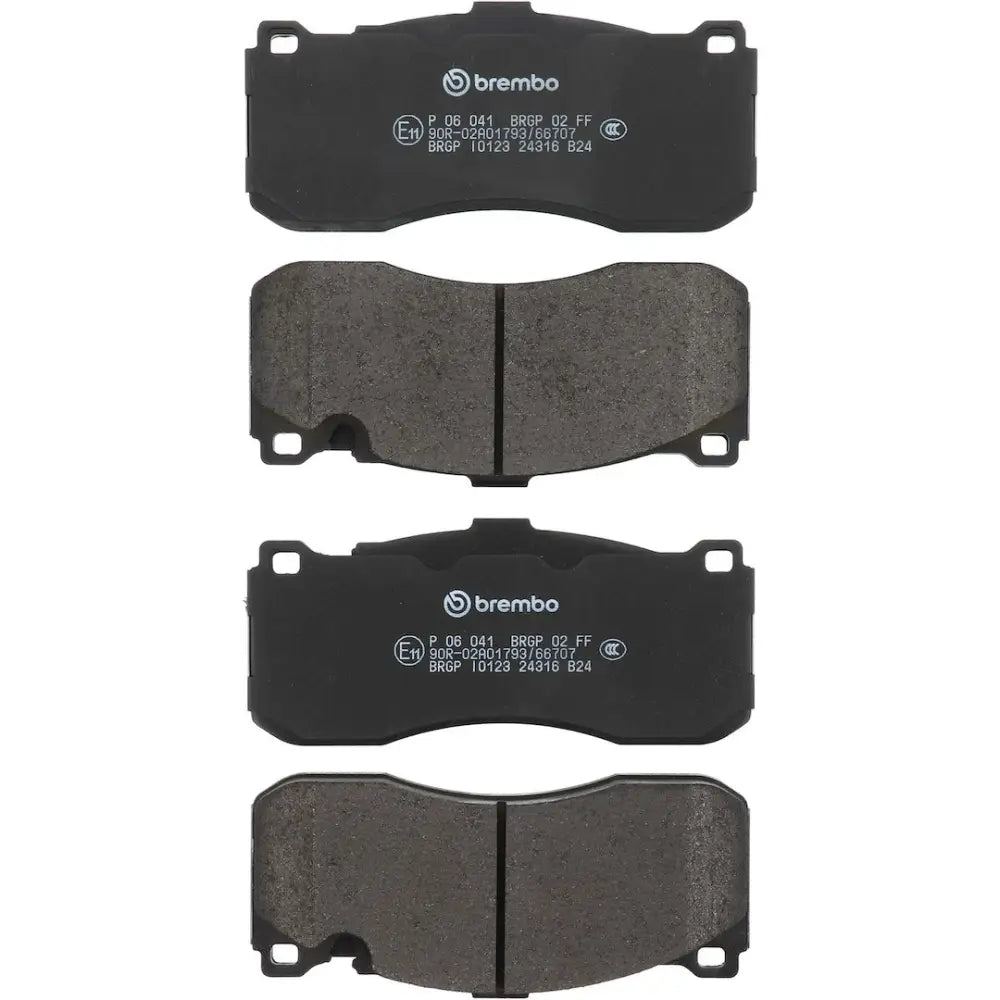 Brembo Premium Low-Met OE Equivalent Pad Brake Pad P06041 - Disc Set