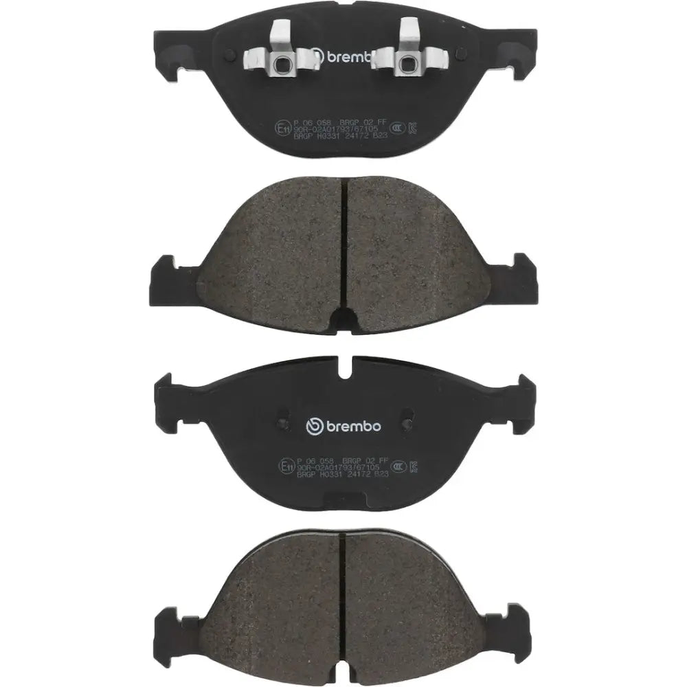 Brembo Premium Low-Met OE Equivalent Pad Brake Pad P06058 - Disc Set
