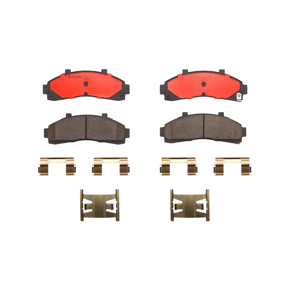 Brembo Premium Low-Met OE Equivalent Pad Brake Pad P24041N - Disc Set