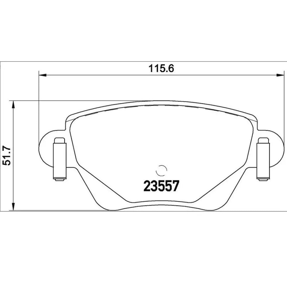Brembo Premium Low-Met OE Equivalent Pad Brake Pad P24059 - Disc Set
