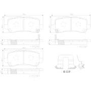 Brembo Premium Low-Met OE Equivalent Pad Brake Pad P28091 - Discbrakepadset Lowmetal