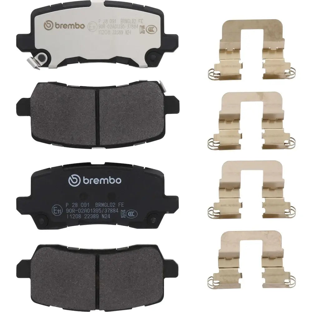 Brembo Premium Low-Met OE Equivalent Pad Brake Pad P28091 - Discbrakepadset Lowmetal
