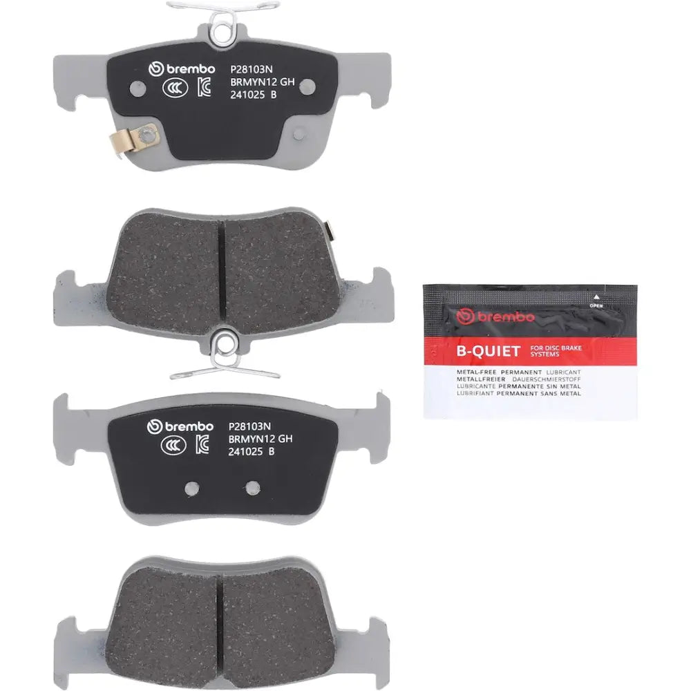 Brembo Premium Low-Met OE Equivalent Pad Brake Pad P28103N - Disc Set