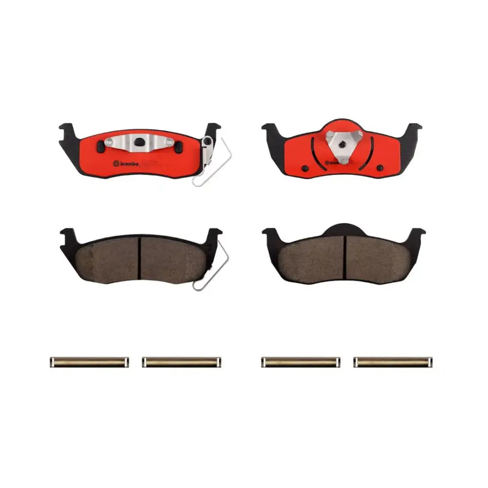 Brembo Premium Low-Met OE Equivalent Pad Brake Pad P37011N - Disc Set