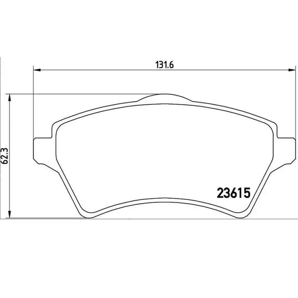Brembo Premium Low-Met OE Equivalent Pad Brake Pad P44011 - Disc Set