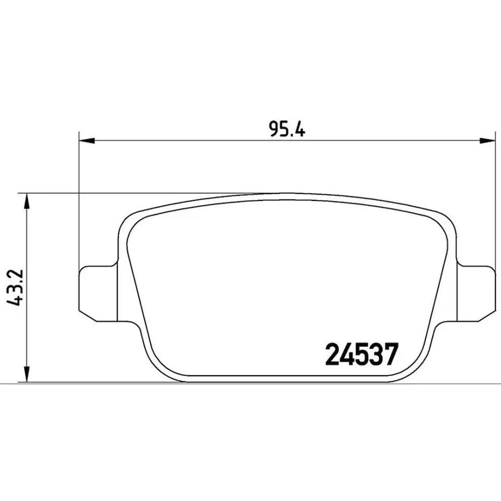 Brembo Premium Low-Met OE Equivalent Pad Brake Pad P44016 - Disc Set