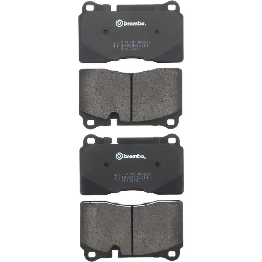 Brembo Premium Low-Met OE Equivalent Pad Brake Pad P44018 - Disc Set