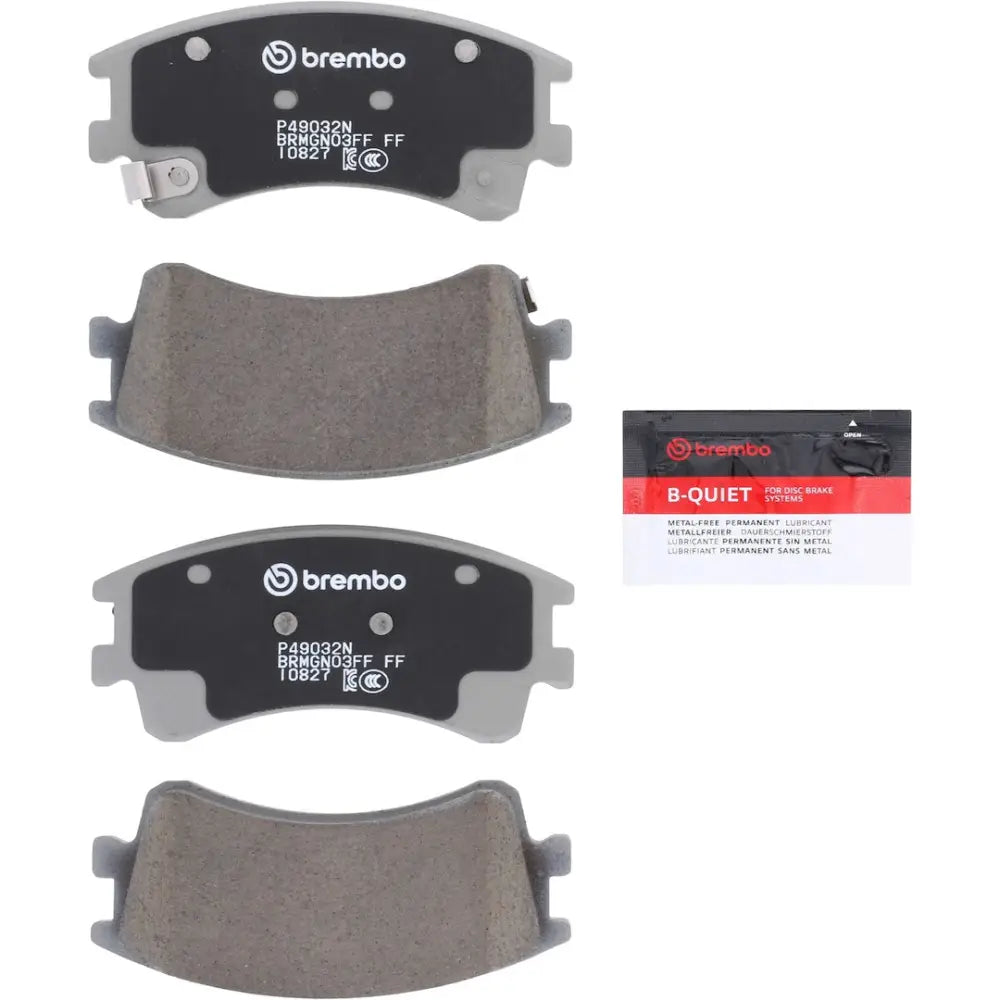 Brembo Premium Low-Met OE Equivalent Pad Brake Pad P49032N - Disc Set