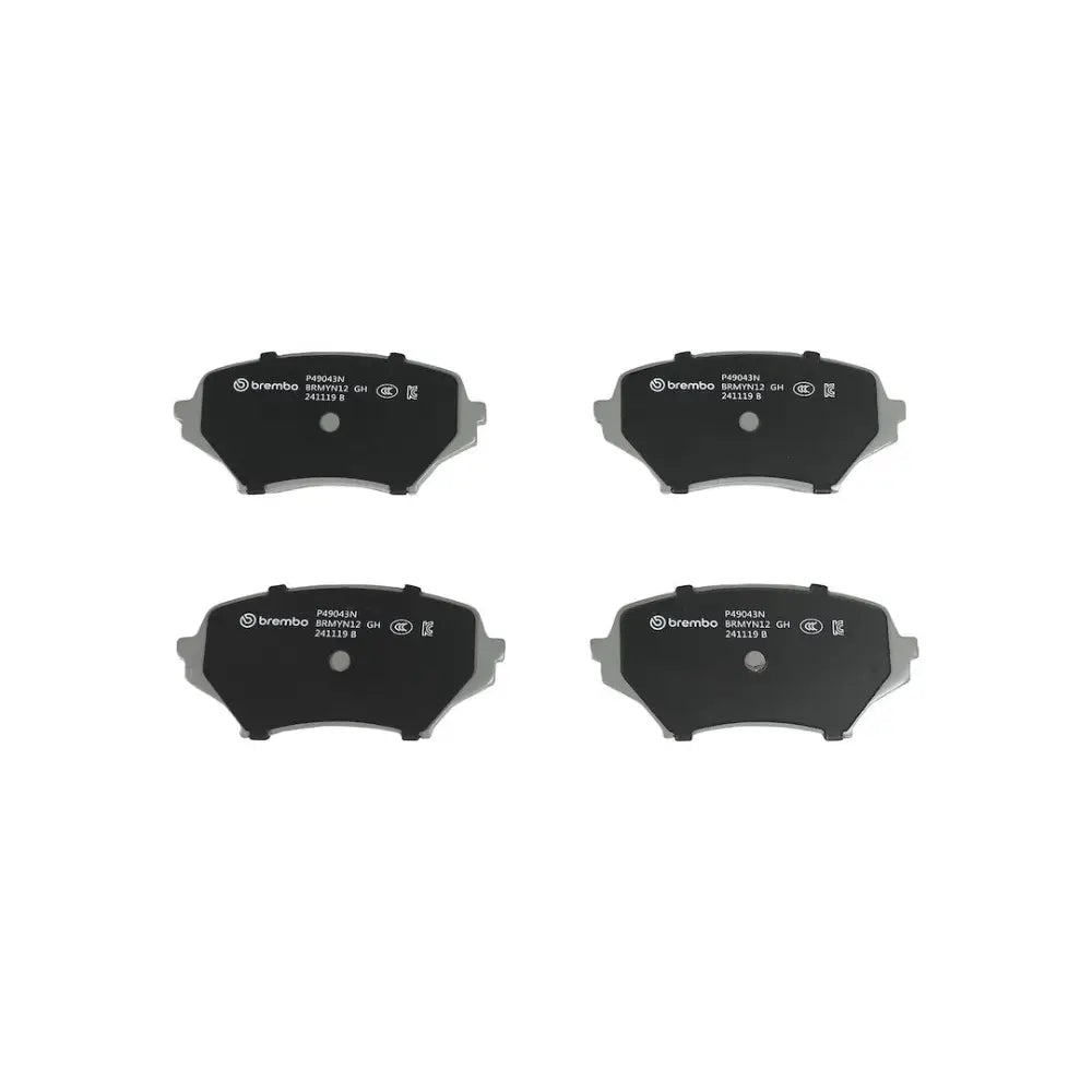 Brembo Premium Low-Met OE Equivalent Pad Brake Pad P49043N - Disc Set